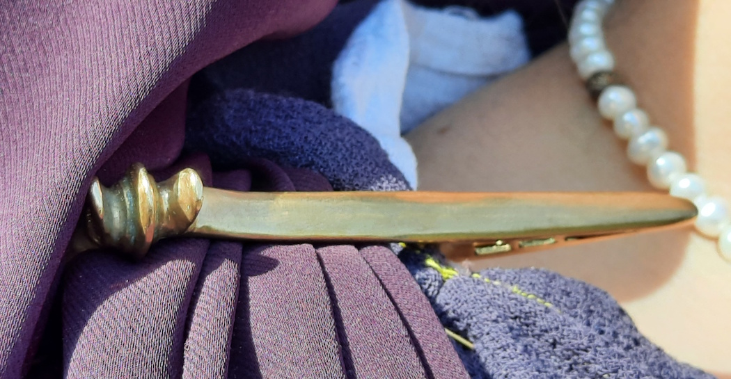 Particolare del costume di Annia Regilla (rievocazione storica)