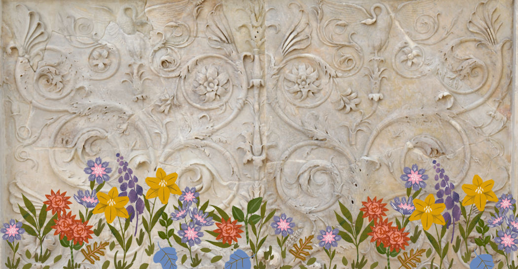 Dettaglio del fregio vegetale dell’Ara Pacis