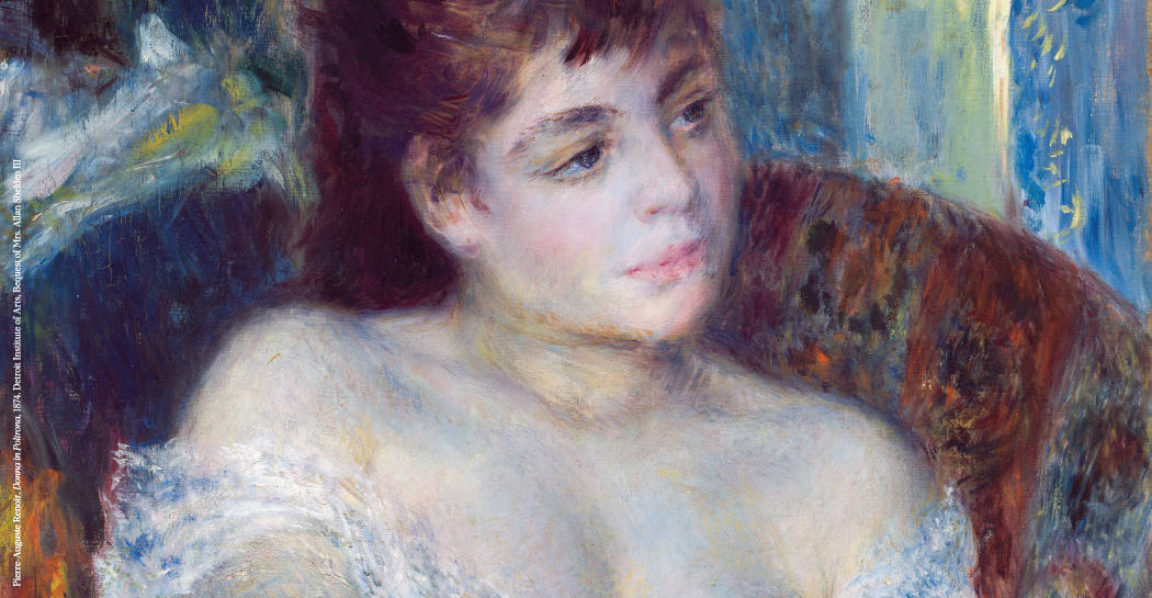 dipinto di Renoir donna in poltrona