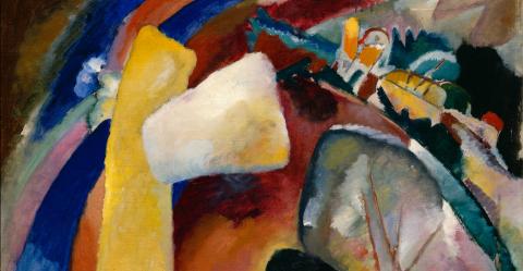 Wassily Kandinsky Studio per dipinto con forma bianca 1913 Detroit Institute of Arts Gift of Mrs. Ferdinand Moeller  57.234