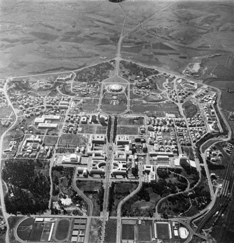 Veduta aerea del quartiere, 1961. Archivio Storico Fotografico EUR S.p.A