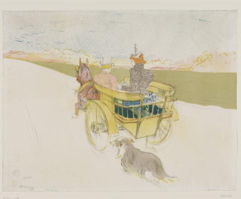 Country Outing, 1897 - Lithograph (in six colours), 39,9x51,6 cm - Budapest, Galleria Nazionale