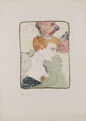 Bust of Mademoiselle Marcelle Lender, 1895 - Lithograph (in eight colours), 58,2x41,6 cm - Budapest, Galleria Nazionale