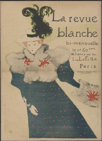 La Revue blanche, 1895 - Lithograph (in five colours) on wove paper, 130,5x94 cm - Budapest, Galleria Nazionale